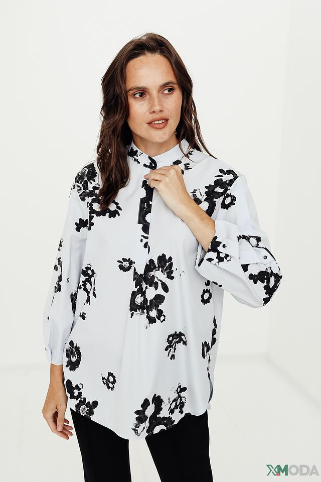 Блуза Marc Cain с цветочным принтом