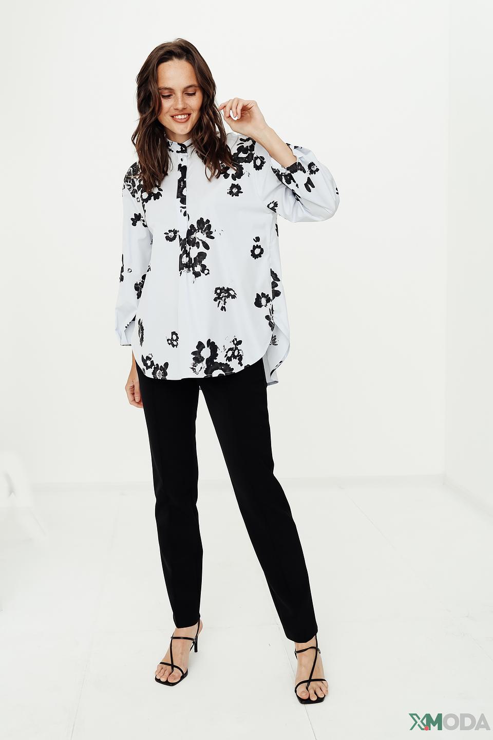 Блуза Marc Cain с цветочным принтом