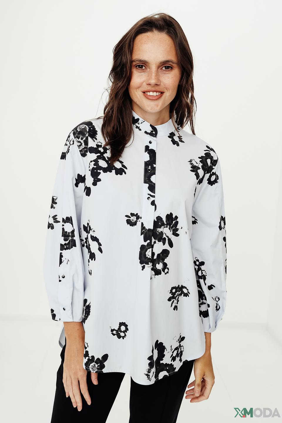 Блуза Marc Cain с цветочным принтом