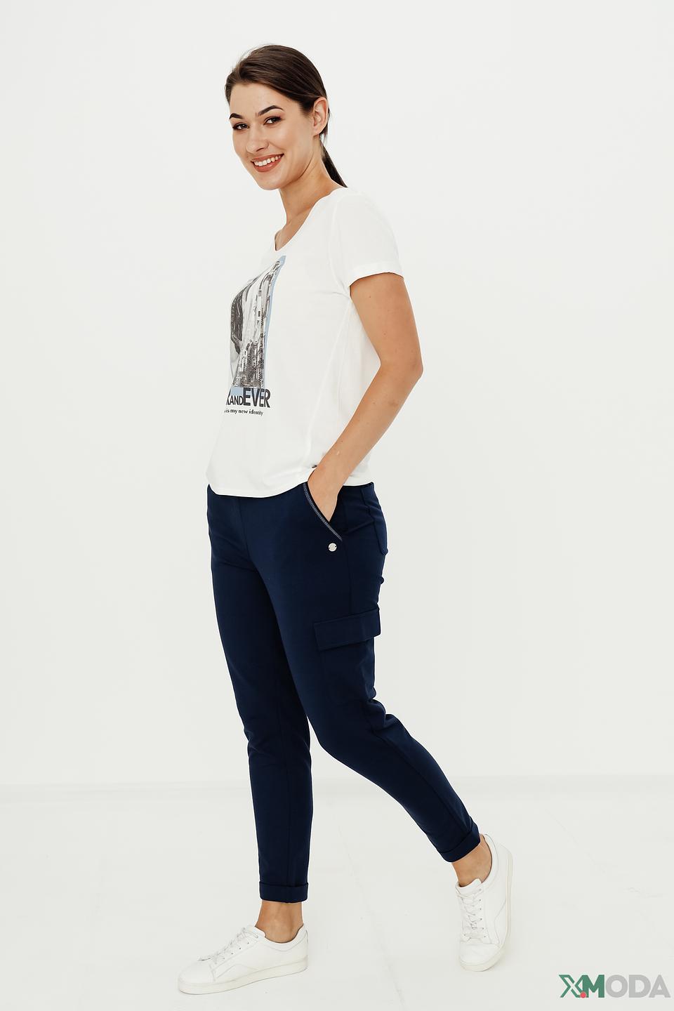 Брюки трикотажные Lecomte синие