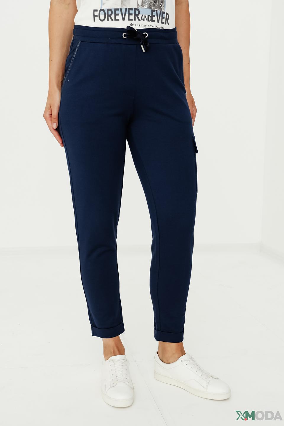 Брюки трикотажные Lecomte синие