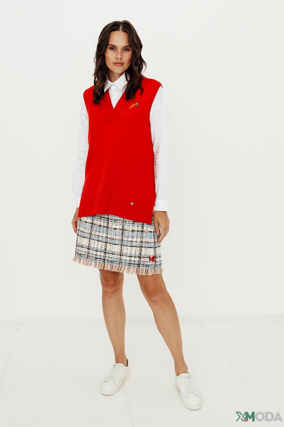 Жилет Marc Cain вязаный красный