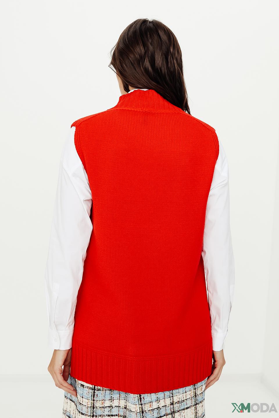 Жилет Marc Cain вязаный красный