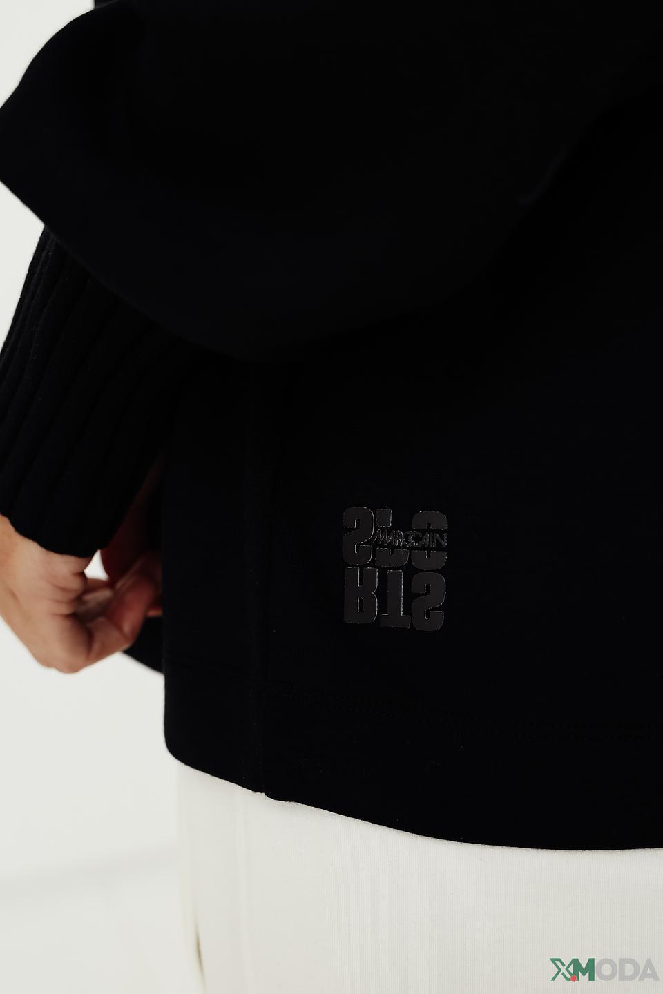 Пуловер Marc Cain чёрный с плечами