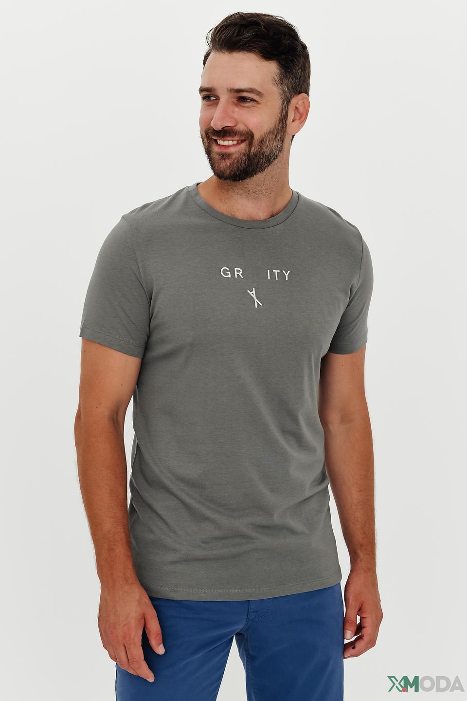 Футболка s.Oliver серая с принтом