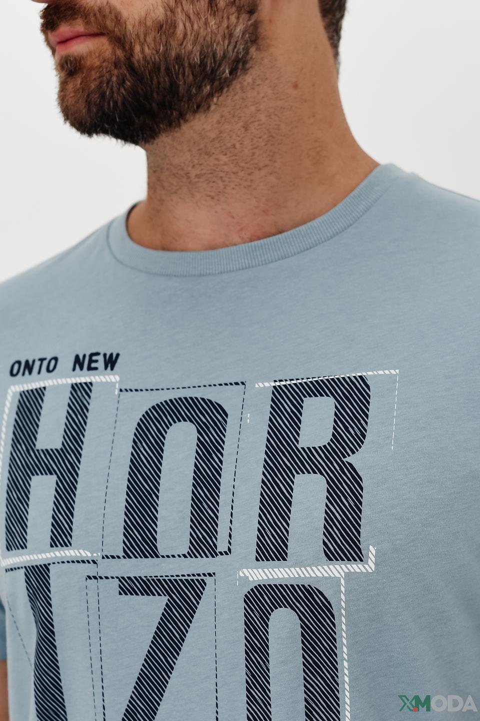 Футболка Lerros с принтом голубой