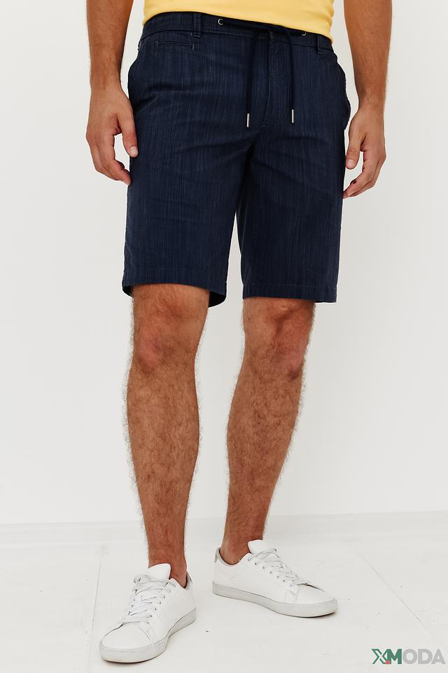 Шорты Bugatti синие с узором