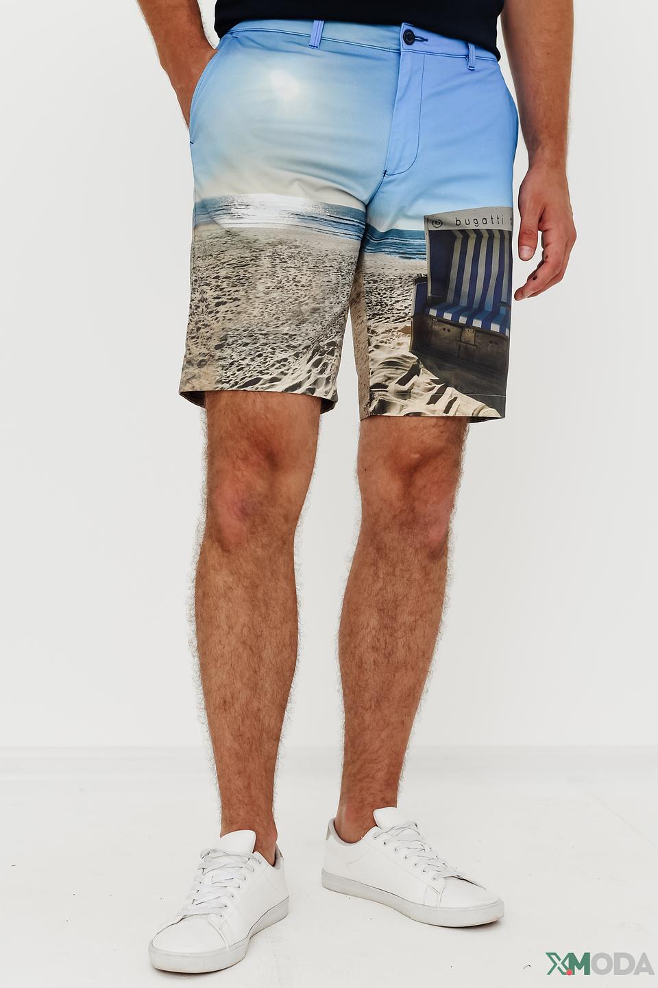 Шорты Bugatti с принтом пляж