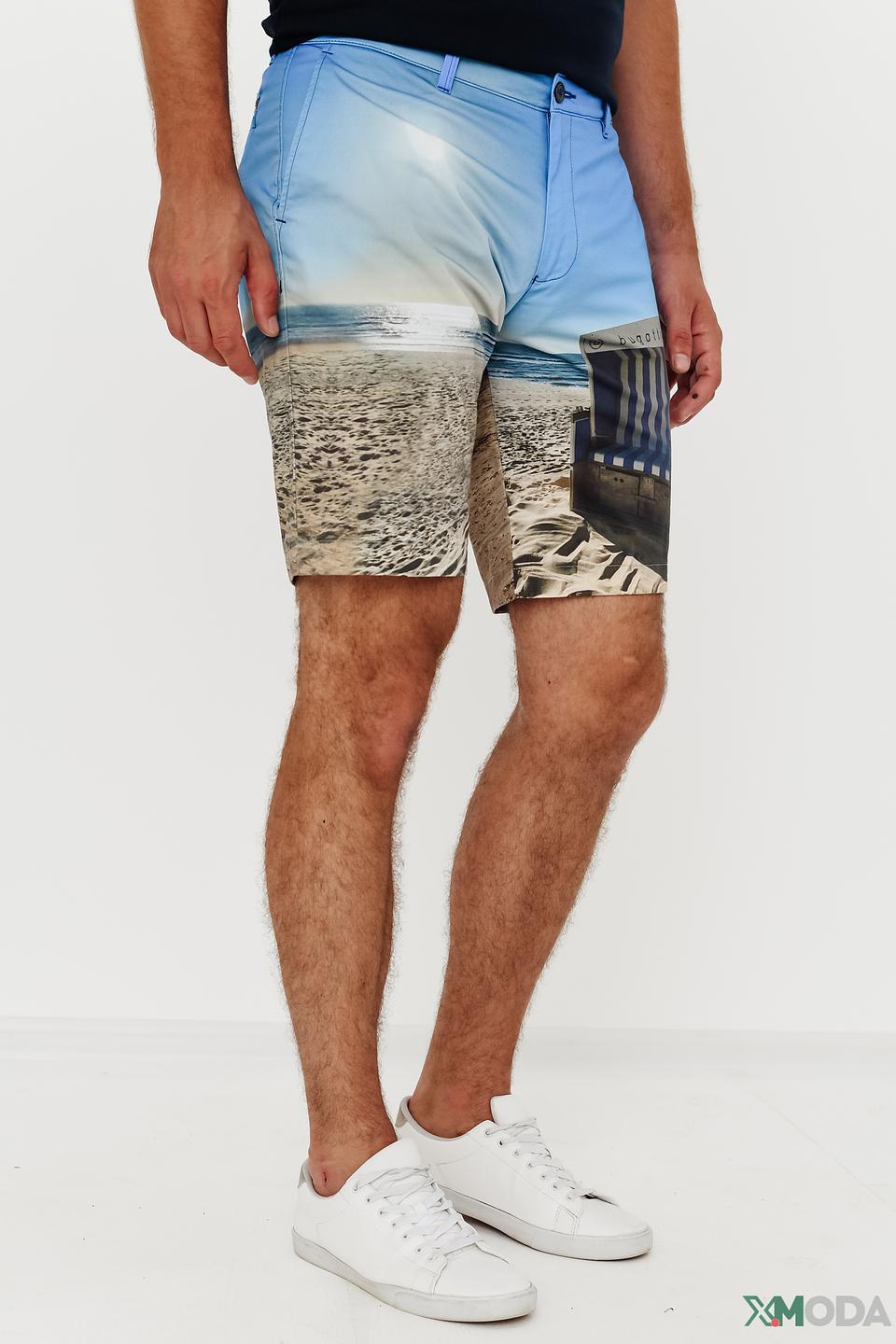 Шорты Bugatti с принтом пляж