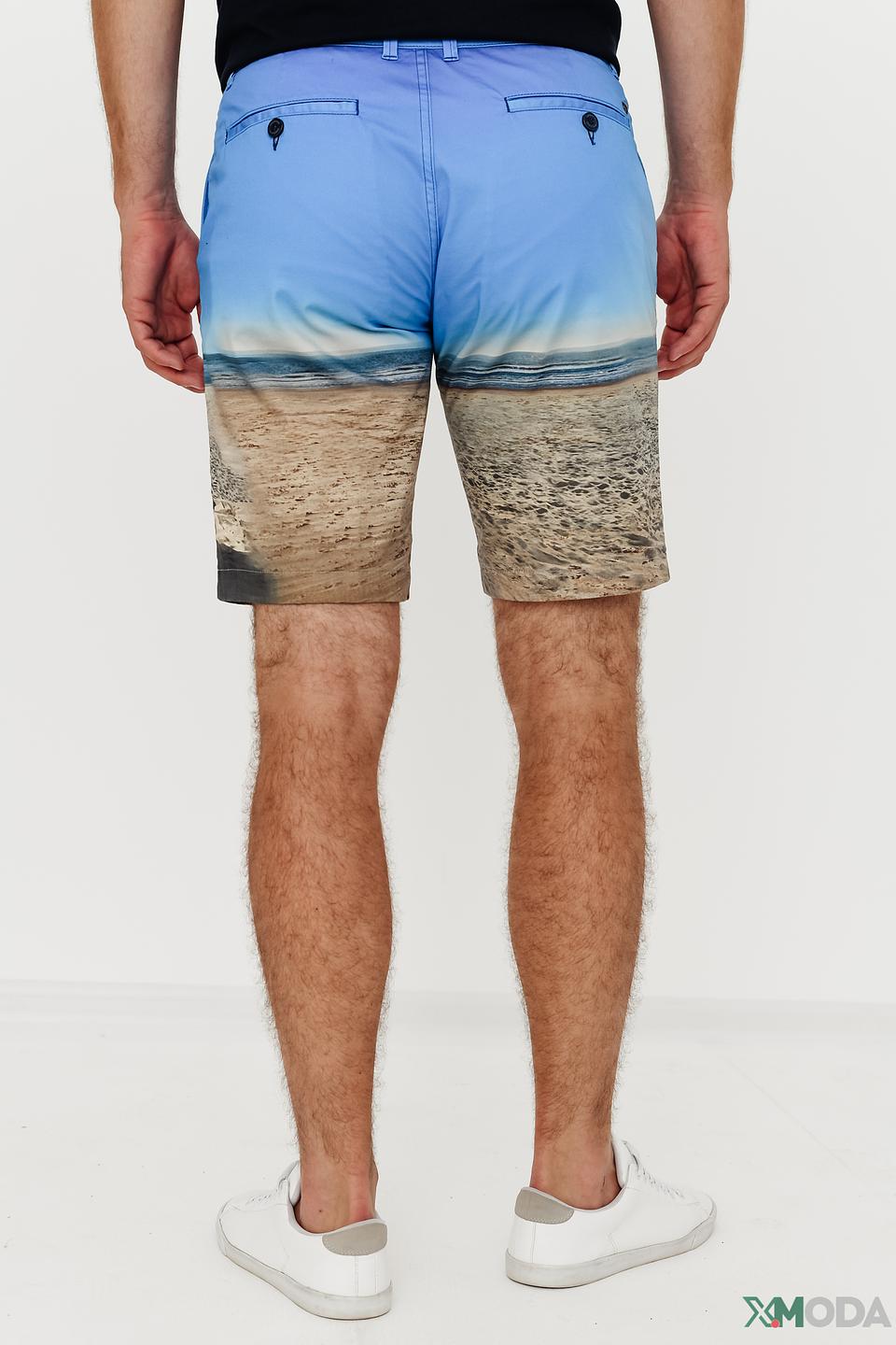 Шорты Bugatti с принтом пляж