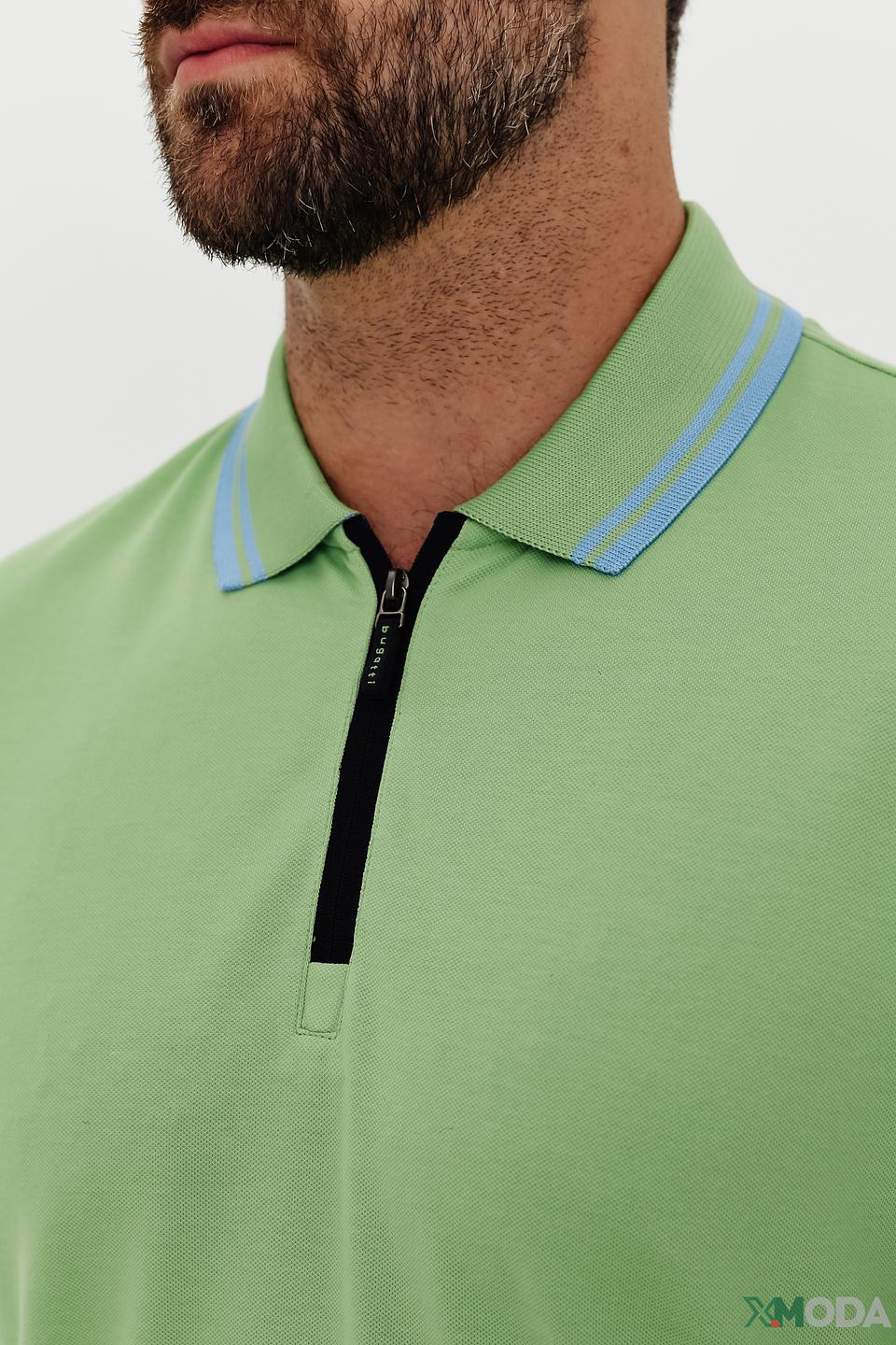Поло Bugatti лайм с молнией