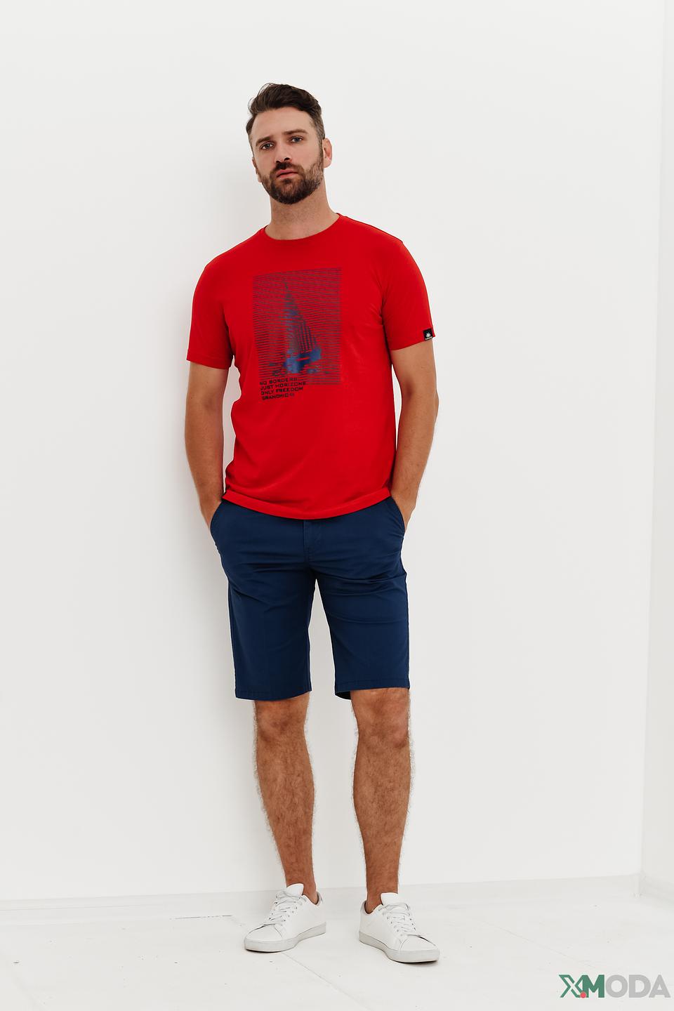 Футболка Granchio с принтом красный