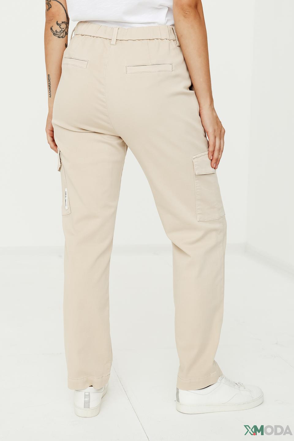 Брюки карго Comma бежевые
