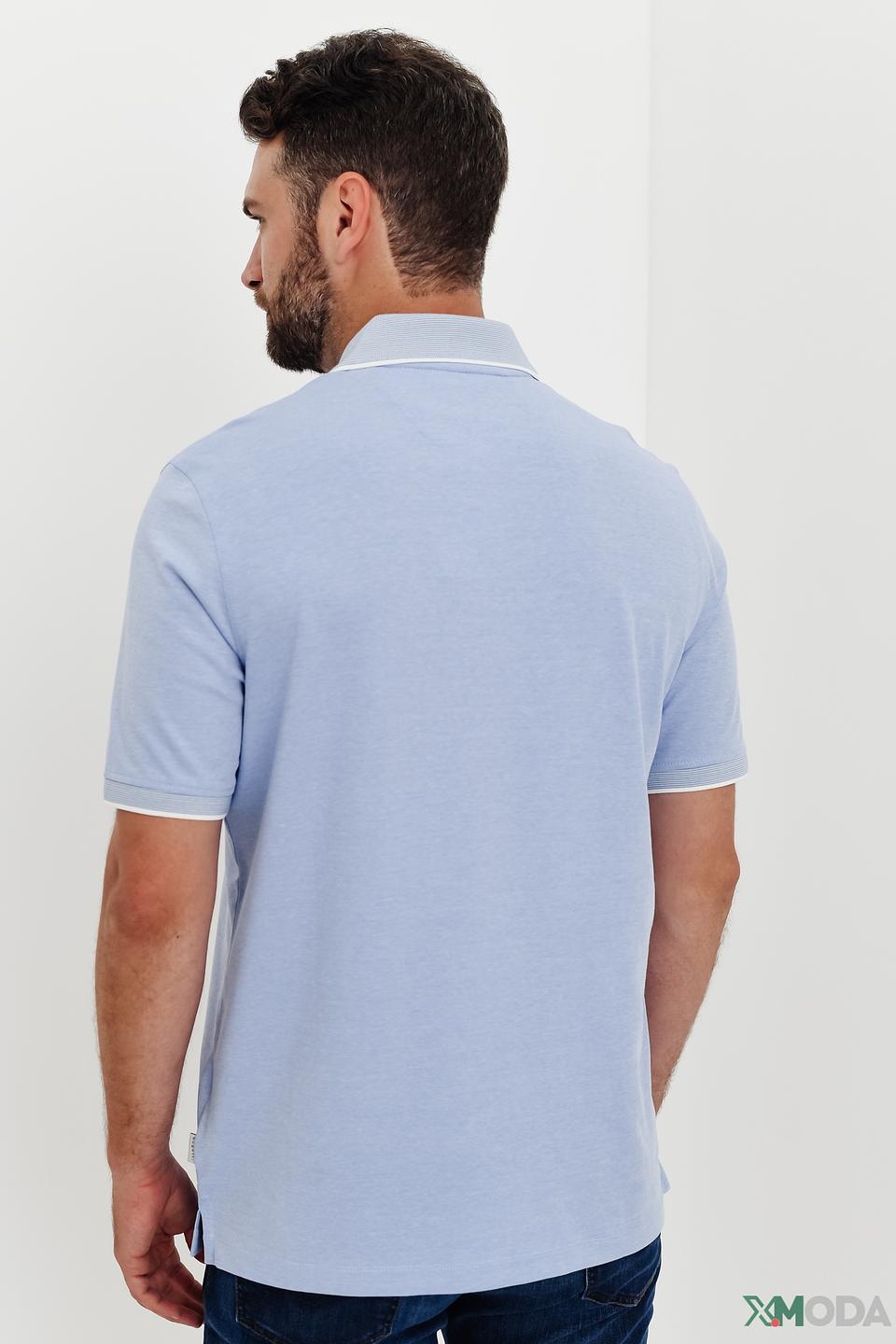 Поло Bugatti голубое