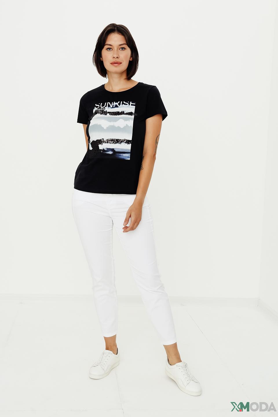 Футболка Taifun с принтом Sunrise