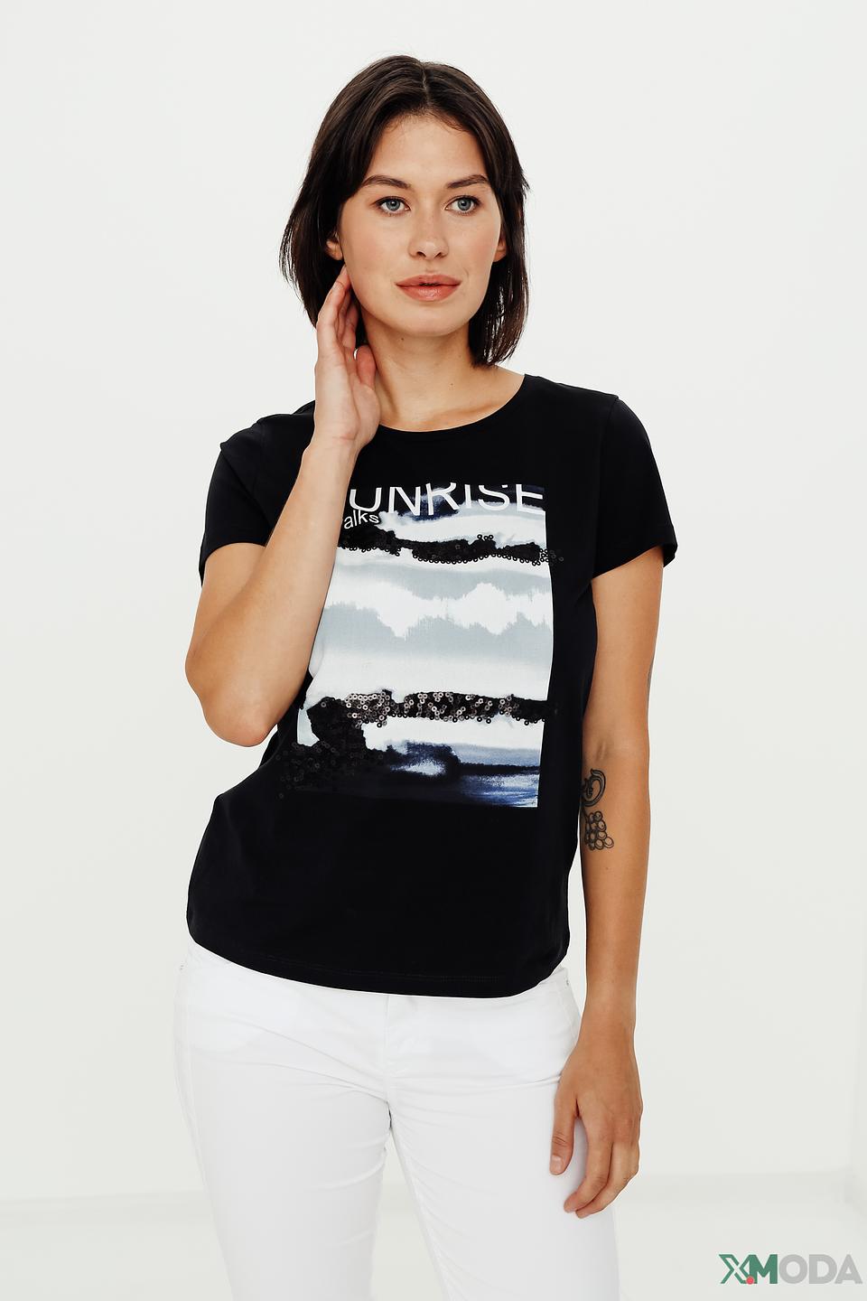 Футболка Taifun с принтом Sunrise