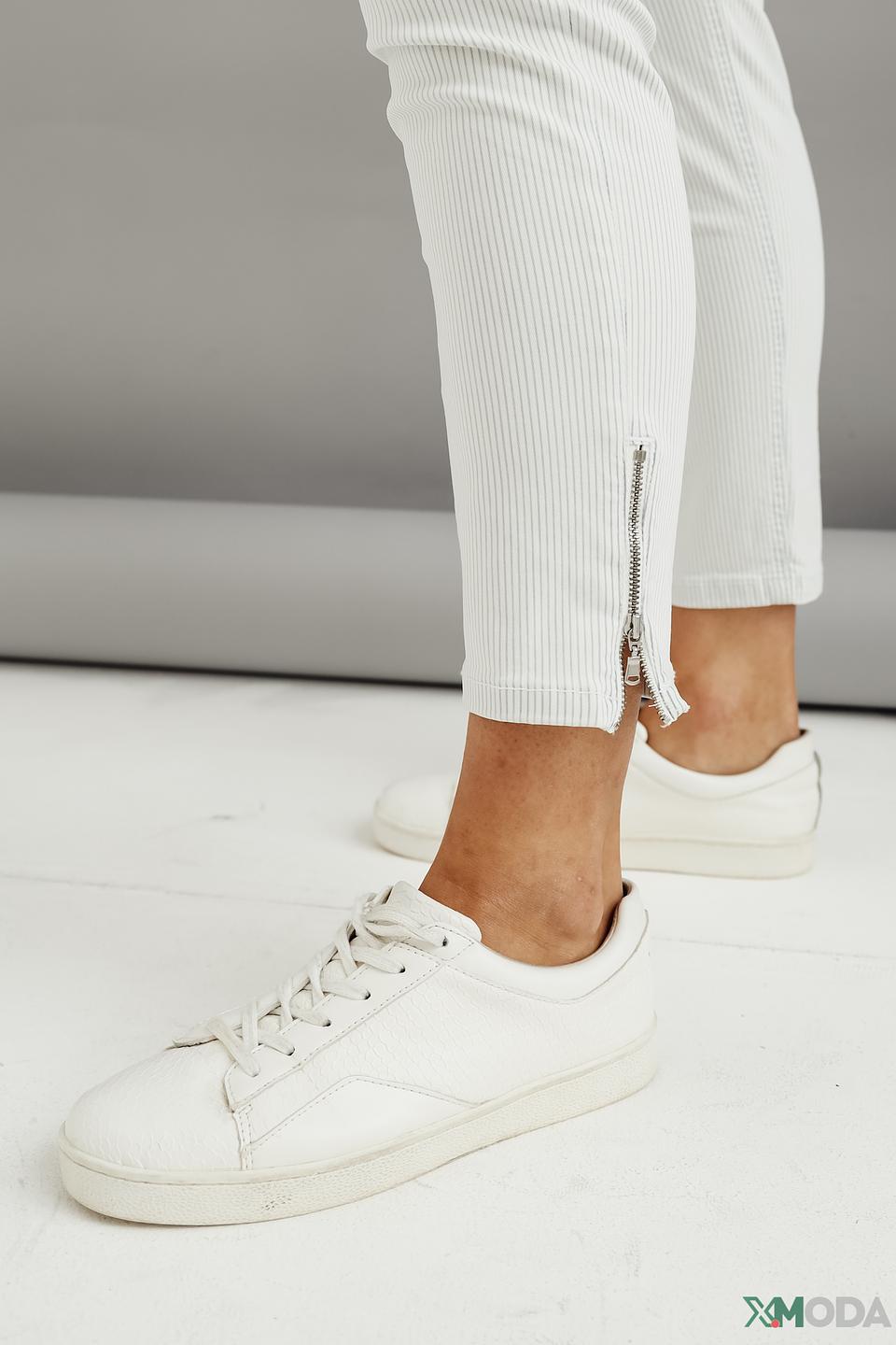 Джинсы Angels с полоской белые