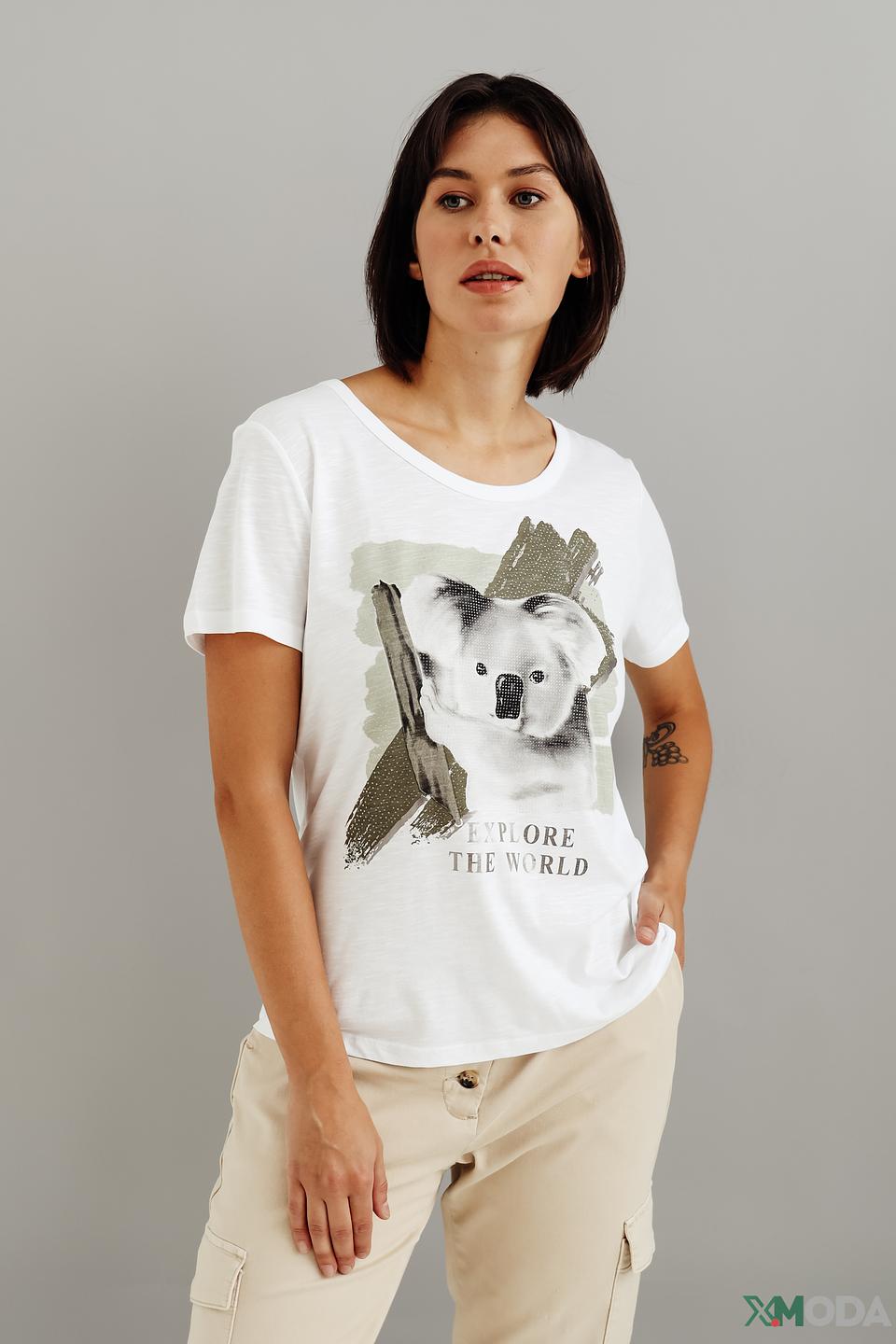 Футболка Monari с коалой белый