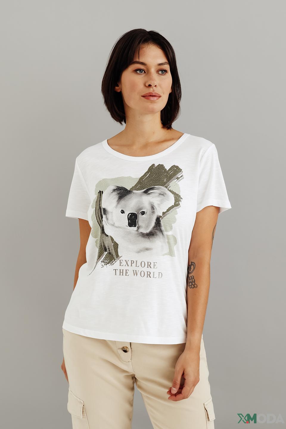 Футболка Monari с коалой белый