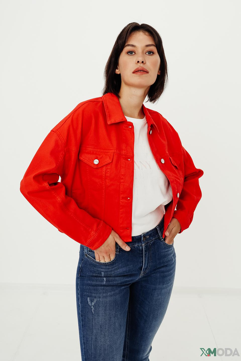 Жакет Monari красный укороченный