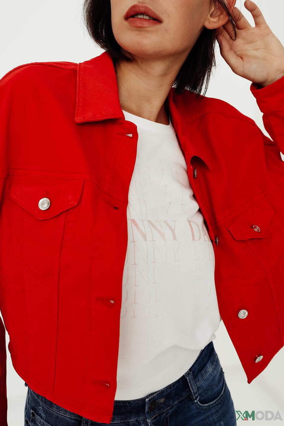 Жакет Monari красный укороченный