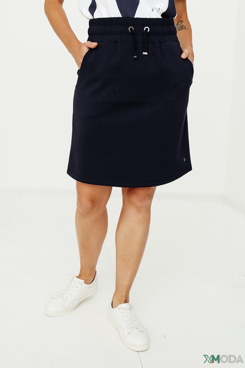 Юбка Monari темно-синяя с кулиской