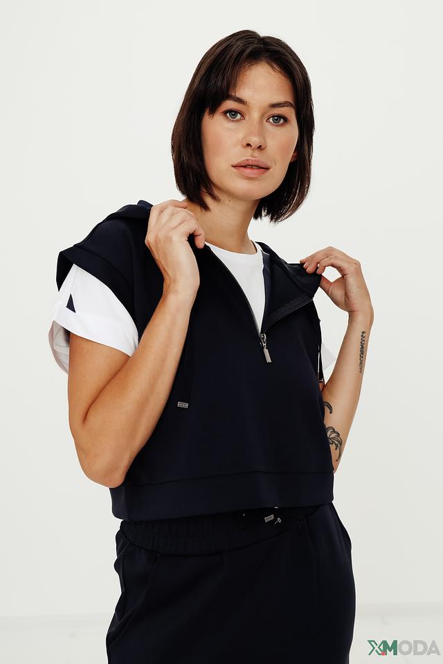 Жилет Monari с капюшоном, тёмно-синий