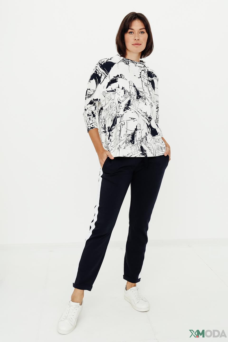 Брюки Monari темно-синие с полосой