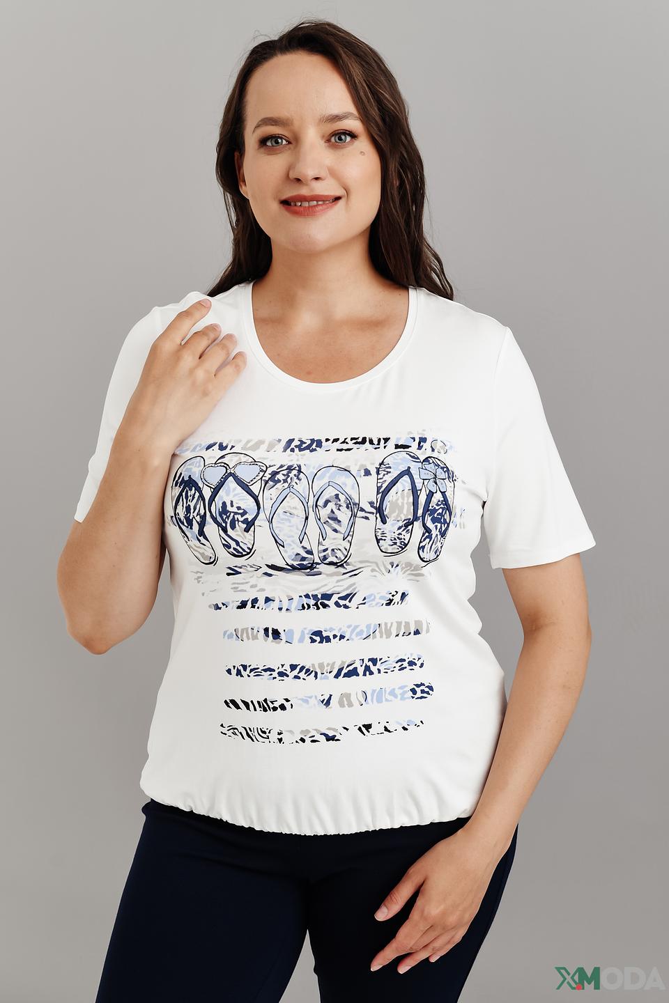 Футболка Lebek с принтом тапочек