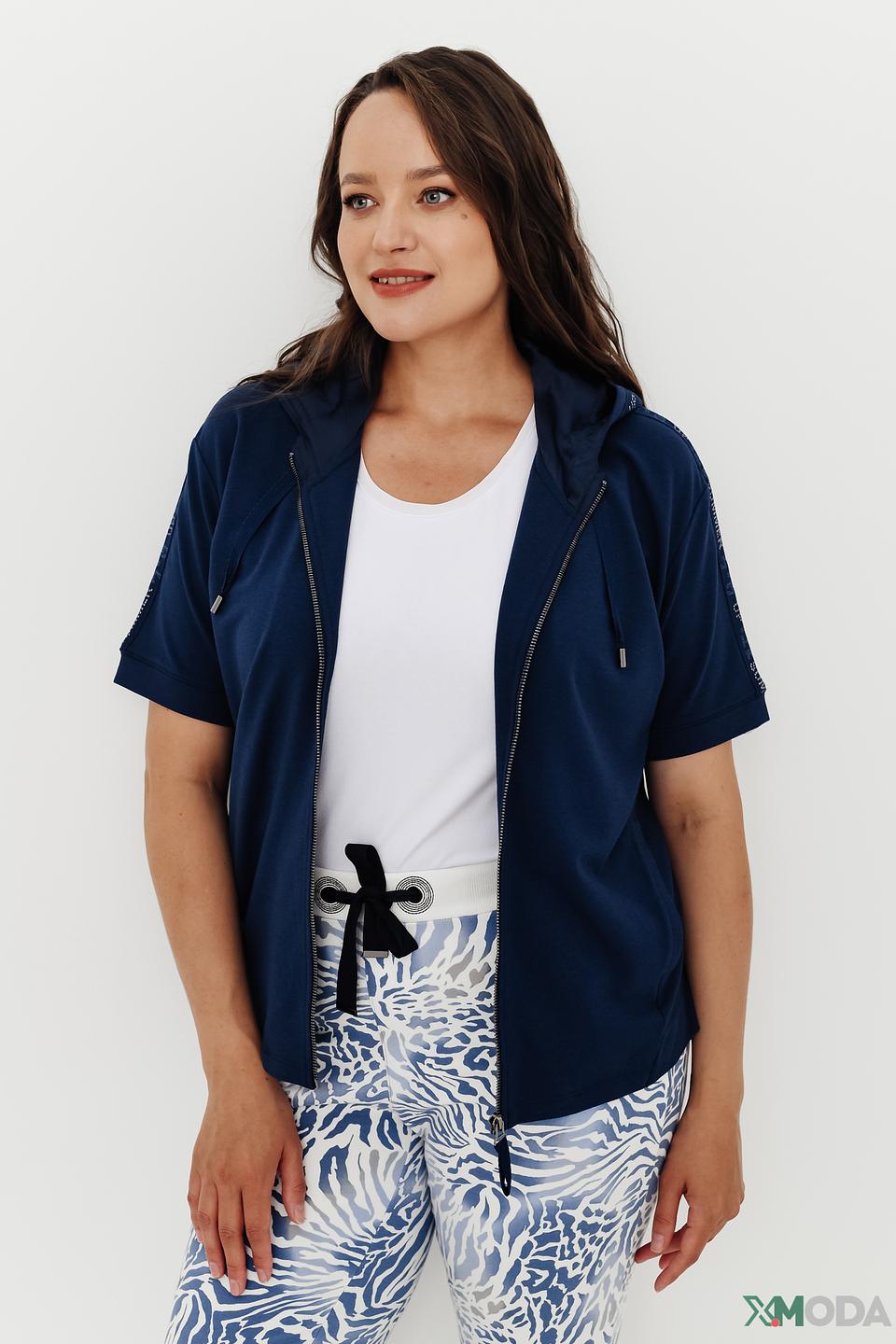 Толстовка Thomas Rabe синяя на молнии