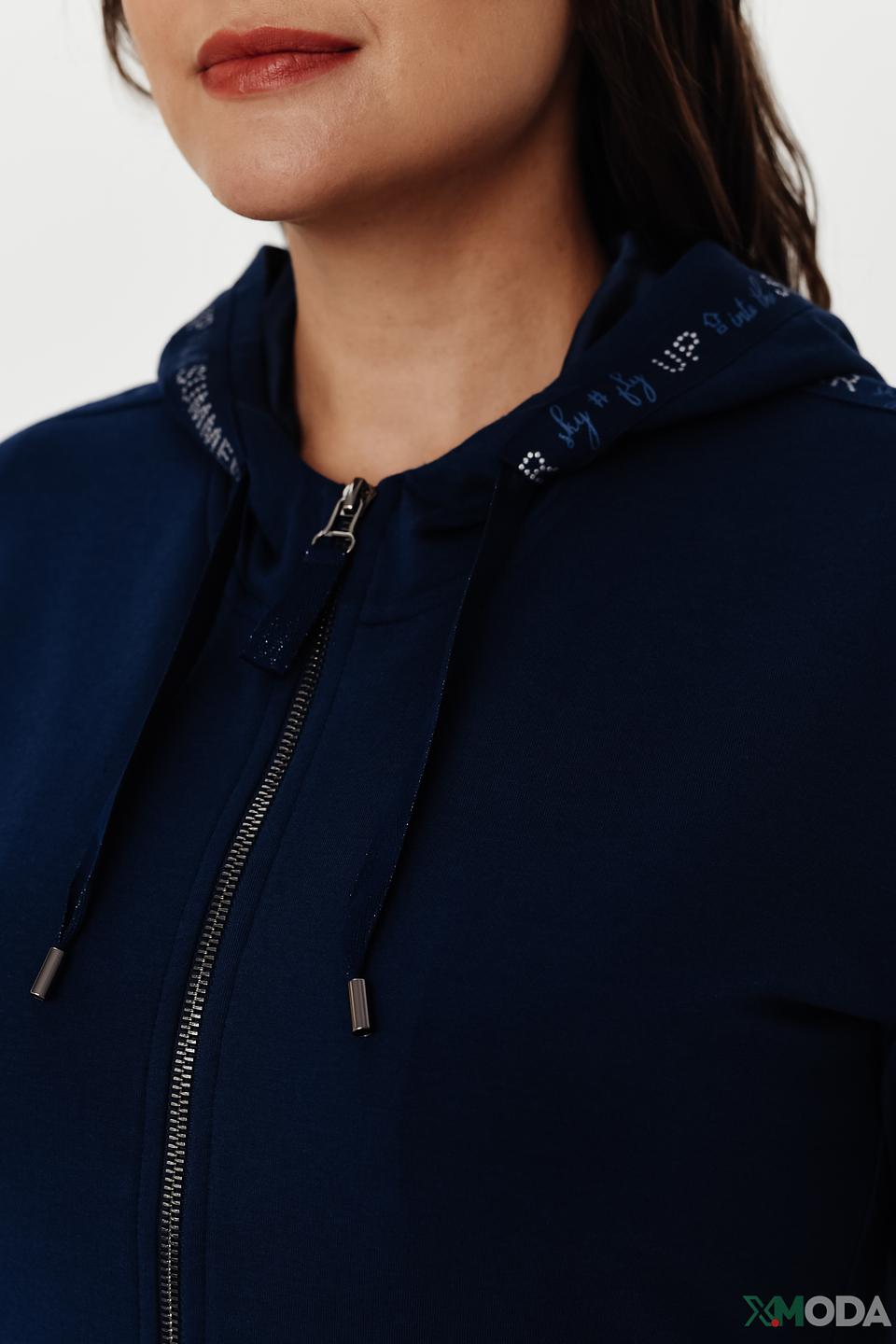 Толстовка Thomas Rabe синяя на молнии