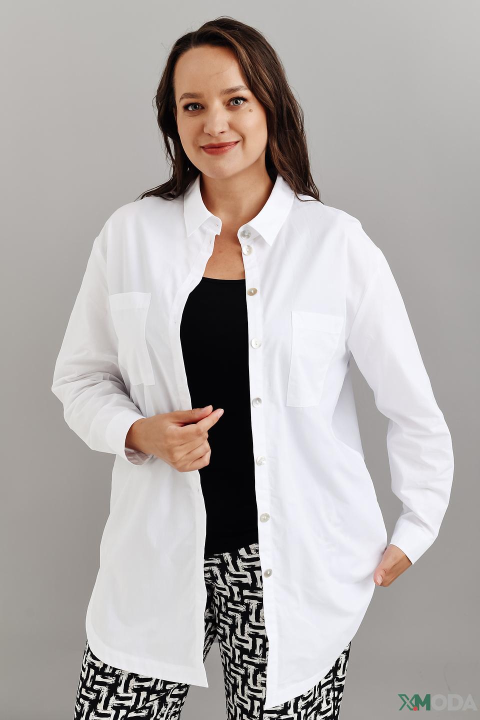 Рубашка Bianca оверсайз белая