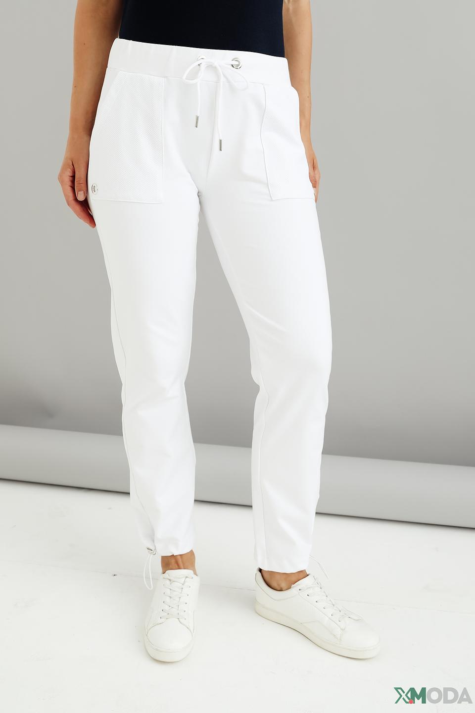 Брюки Lisa Campione белые с резинкой