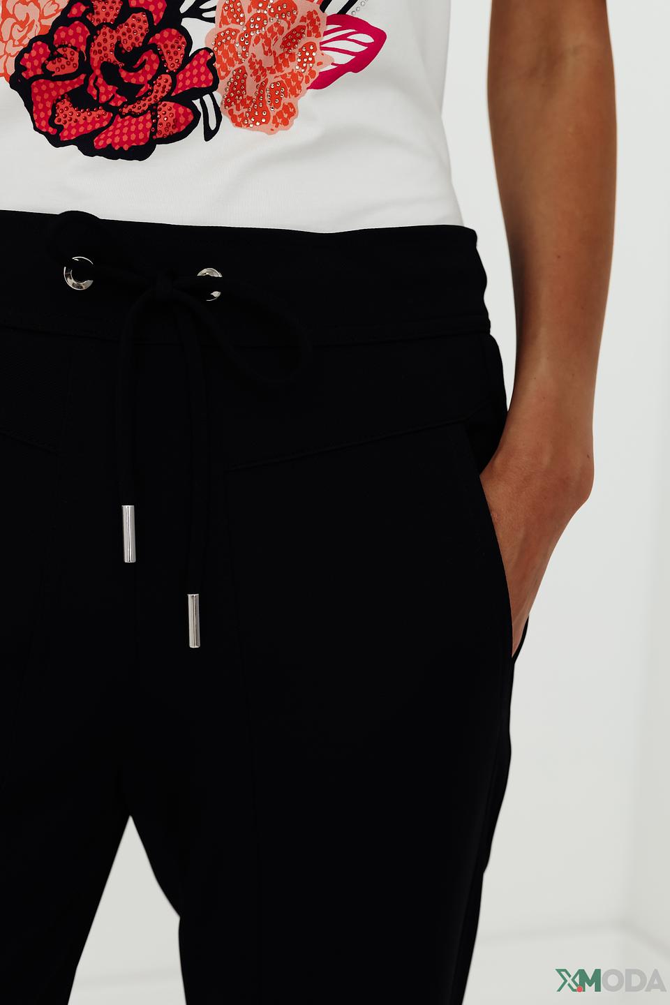 Брюки Taifun чёрные с манжетами