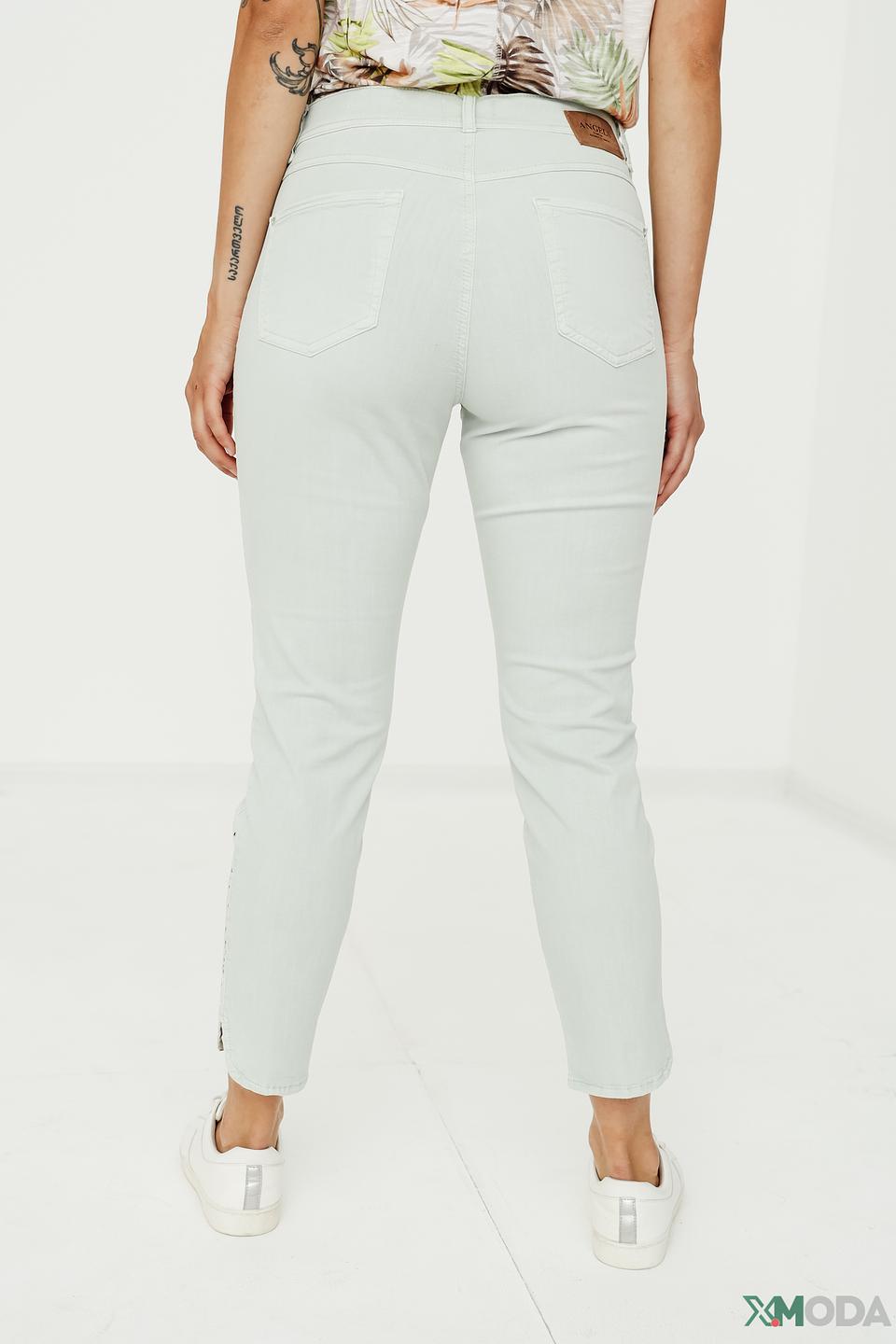 Джинсы Angels мятные с потертостями