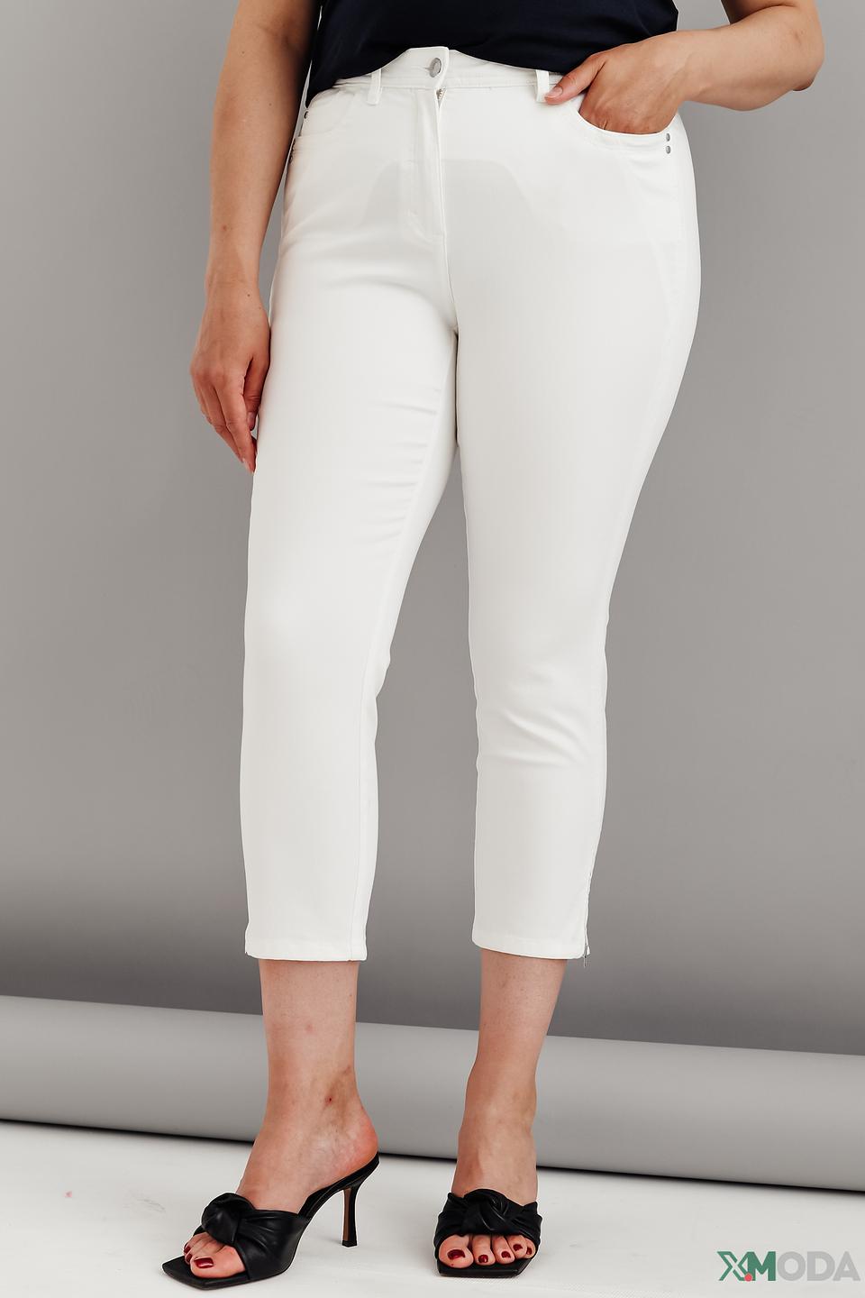 Джинсы Barbara Lebek белые укороченные