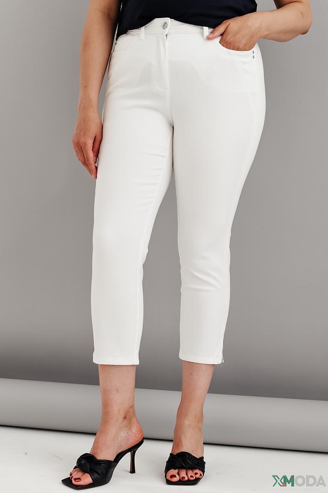 Джинсы Barbara Lebek белые укороченные