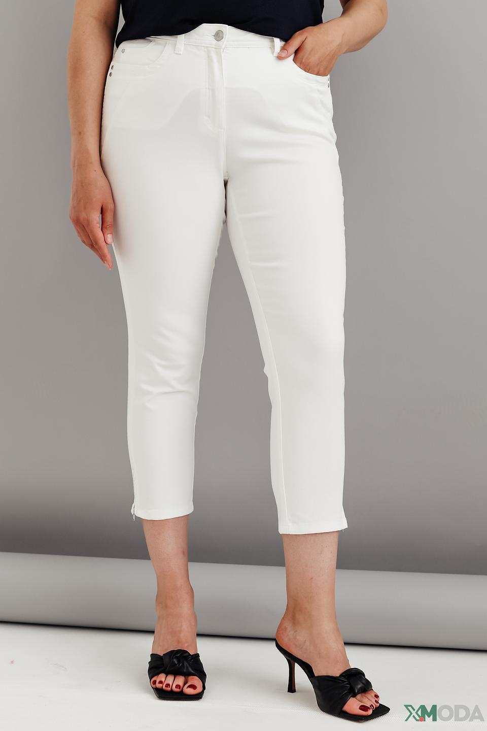 Джинсы Barbara Lebek белые укороченные