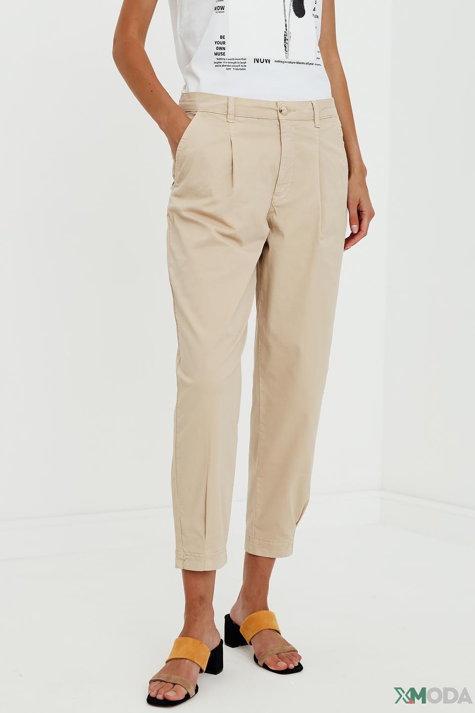 Брюки кюлоты Oui бежевые