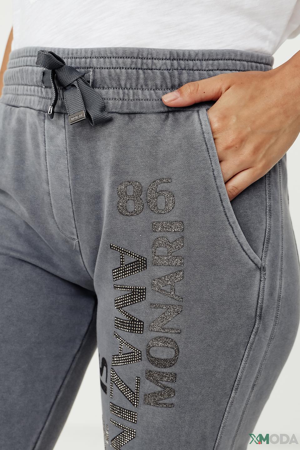 Брюки Monari серые с принтом