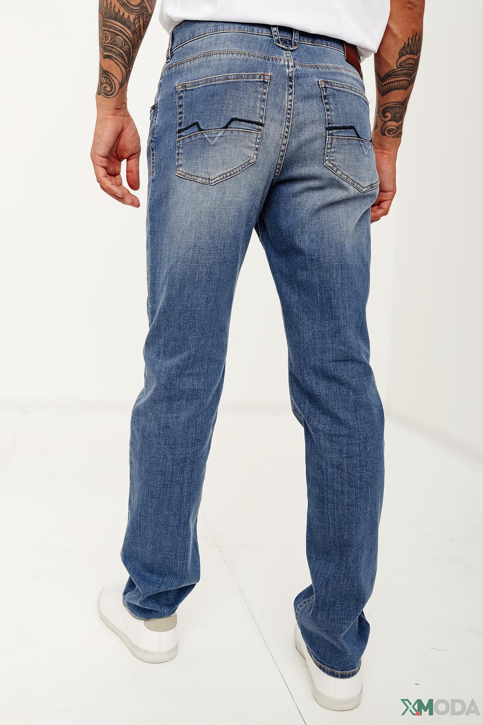 Джинсы Gardeur синие с потертостями