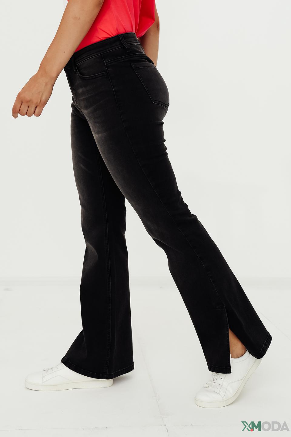 Джинсы Taifun клеш чёрные