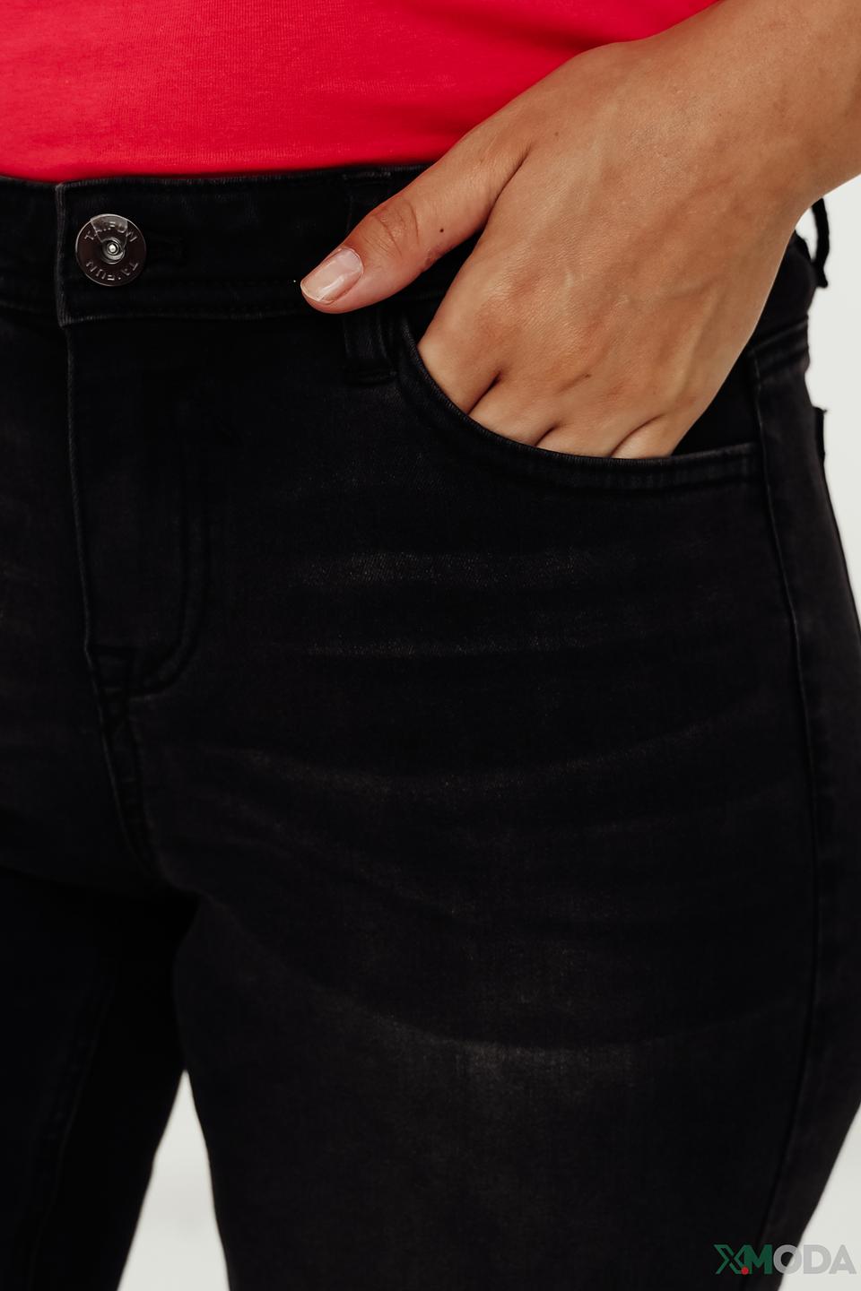 Джинсы Taifun клеш чёрные