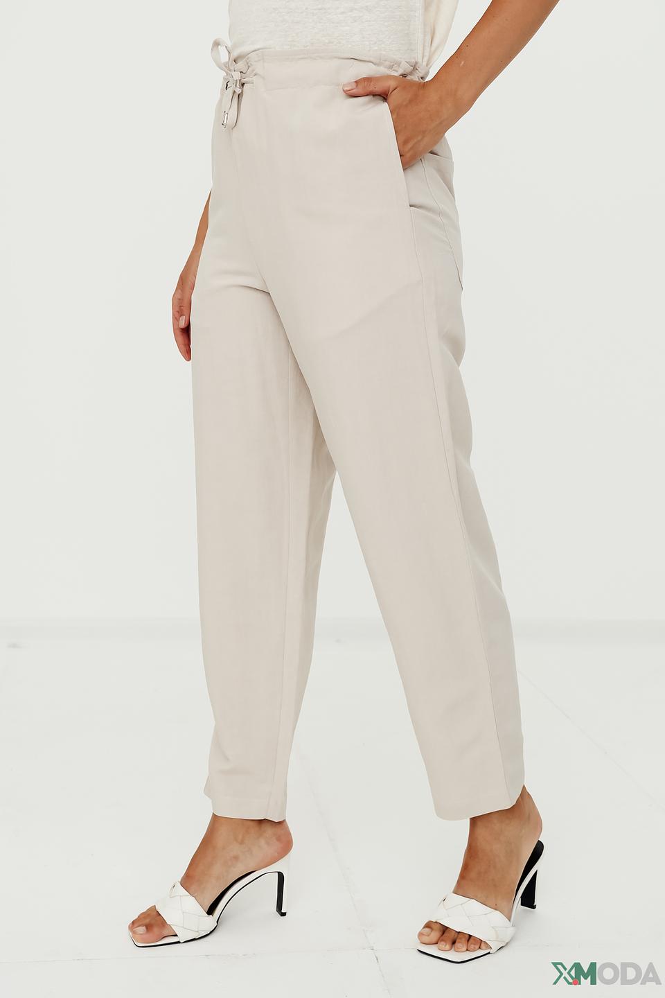 Брюки UNQ бежевые с завязками