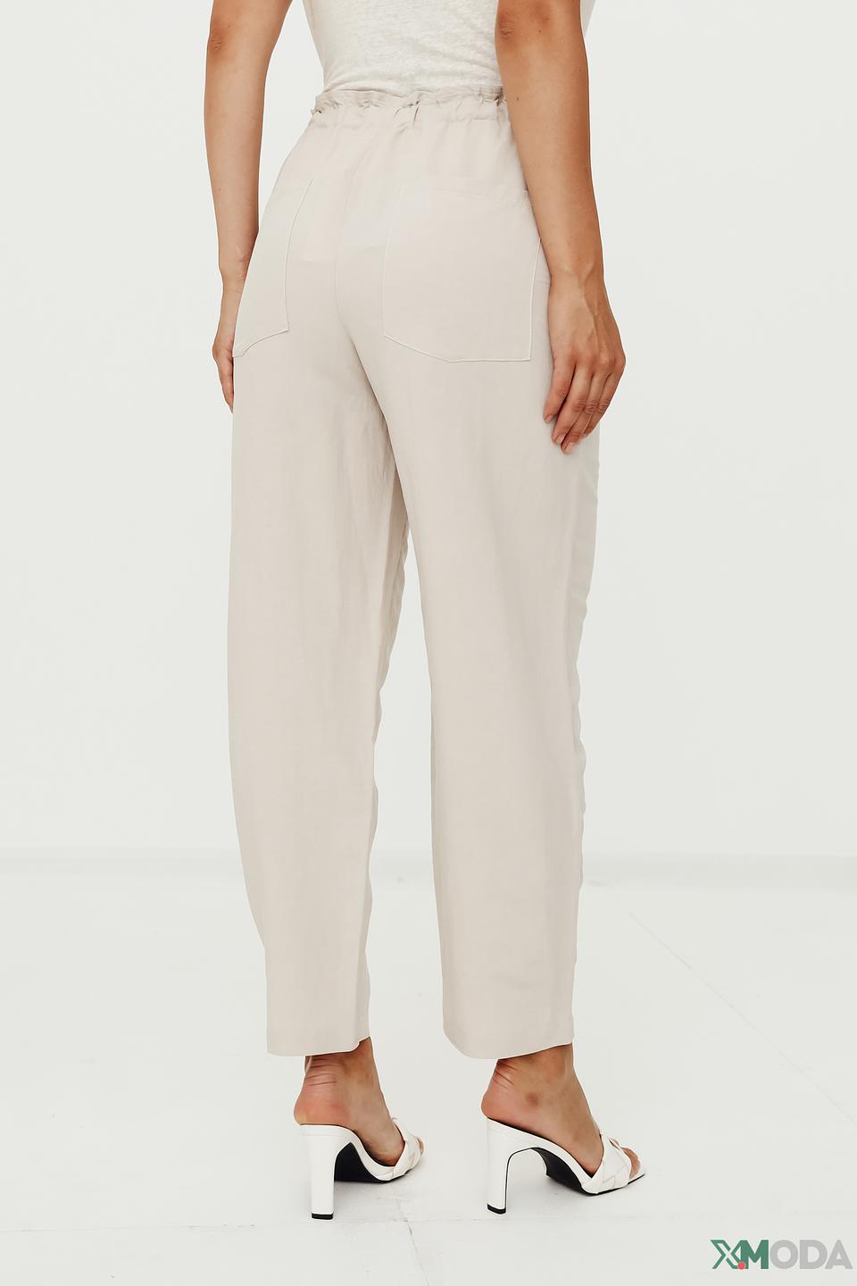 Брюки UNQ бежевые с завязками