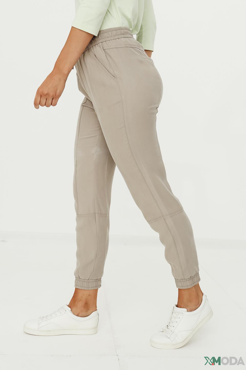 Брюки Lecomte серые с манжетами