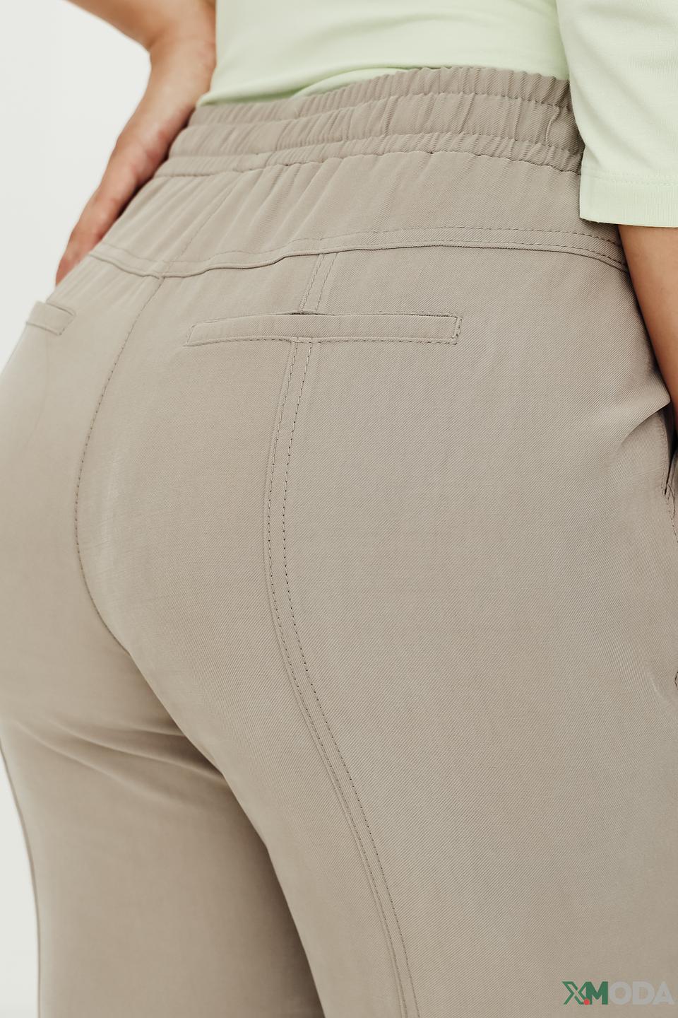 Брюки Lecomte серые с манжетами