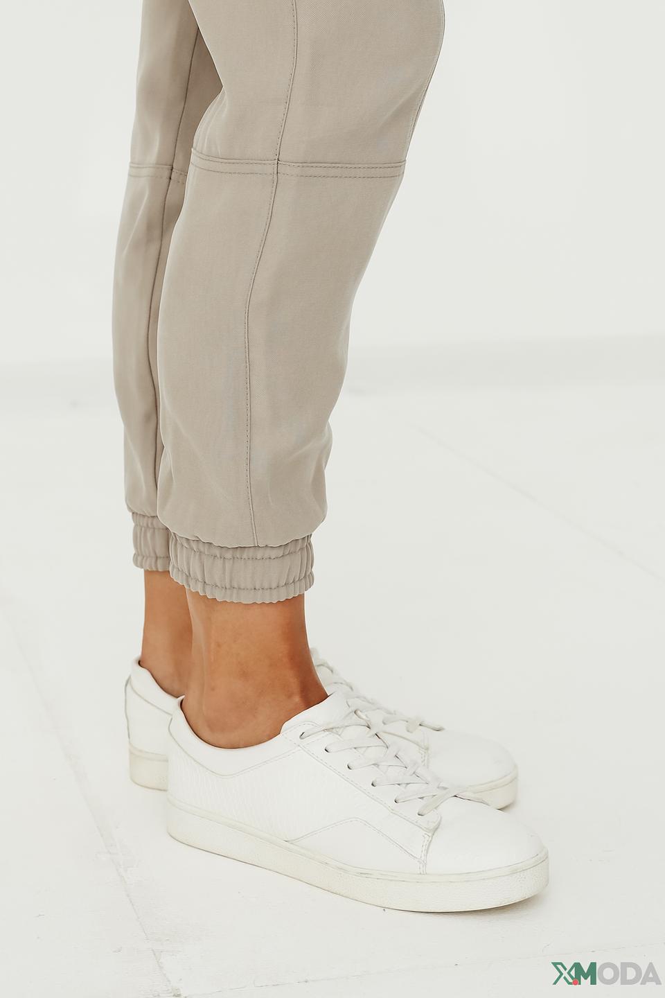 Брюки Lecomte серые с манжетами