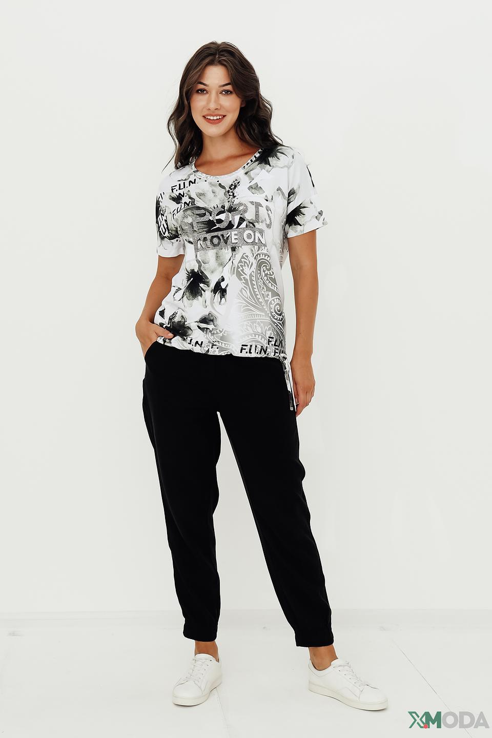 Брюки Taifun чёрные с манжетами