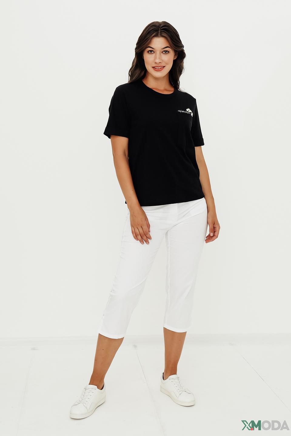 Футболка Taifun с принтом чёрная